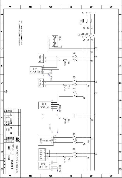 thjdal-2a自動化生產線實訓臺 加工單元控制系統 接線圖